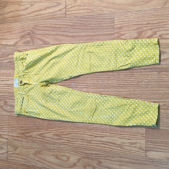 Current/Elliott lemongrass polka dot stretch Stiletto True 80s Skinny Jeans, 26* - Picture 1 of 6